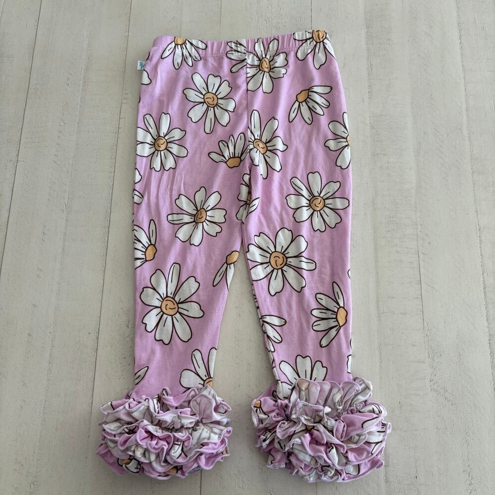 Posh Peanut Jamie Cha Cha Leggings Size 3-4 EUC